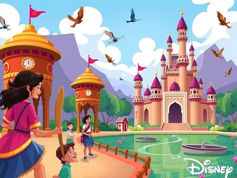 Disney Game combat interface showing character abilities and turn order