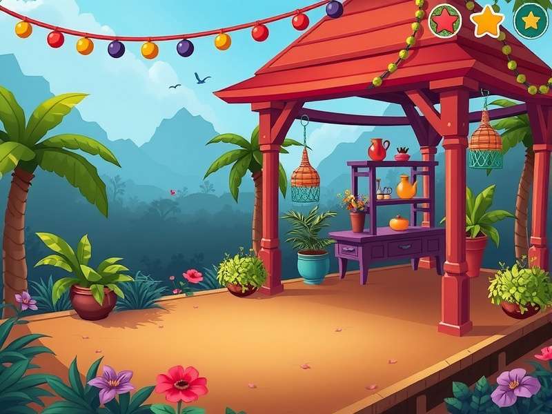 Colorful Disney game characters playing together online