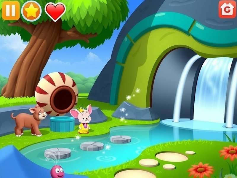 Children playing Disney themed online games on a tablet and laptop, smiling