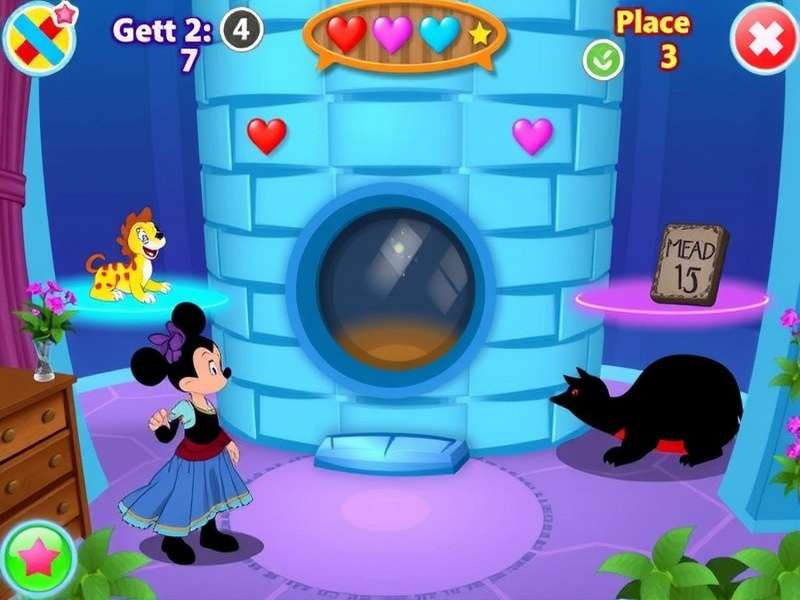 Disney Channel Games Online interface showing popular characters and mini-games