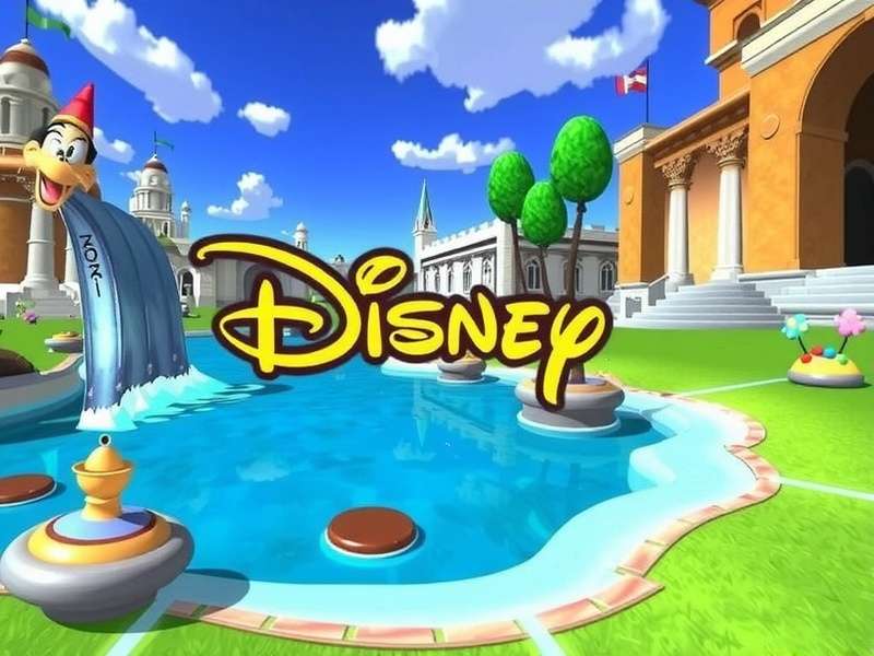 Disney PC Gaming Setup with colorful lights and characters