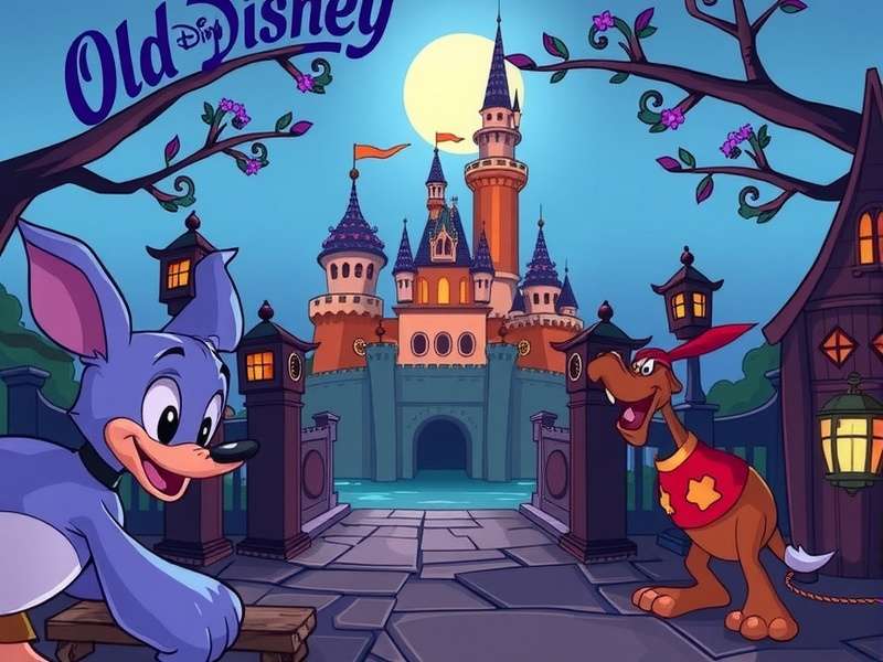 Collection of old Disney game cartridges and CDs laid out on a table