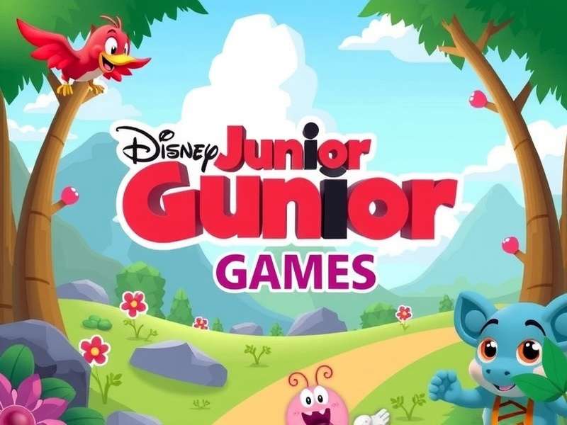 Children playing interactive Disney Junior games on a tablet