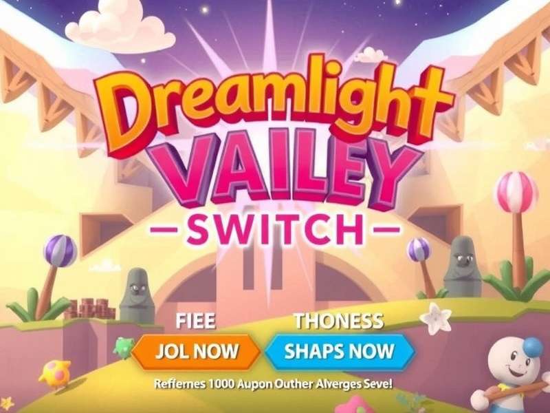 Nintendo Switch console with Disney Dreamlight Valley gameplay on screen