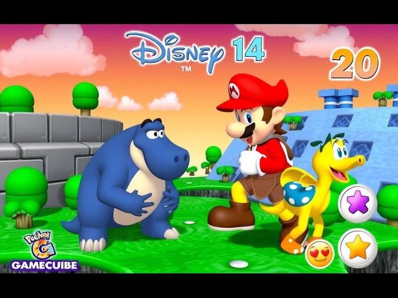 Disney Gamecube Games Collection featuring Mickey, Donald, and other characters