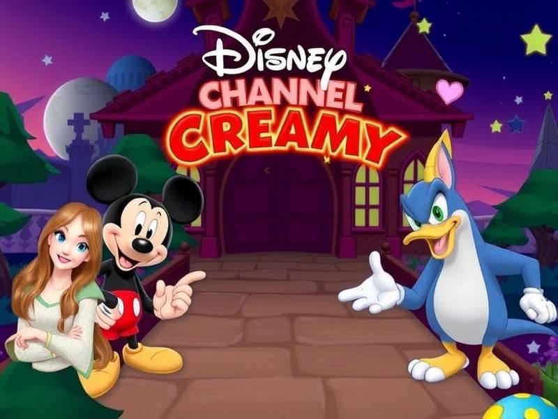 Colorful Disney gaming setup with controller and magical lights