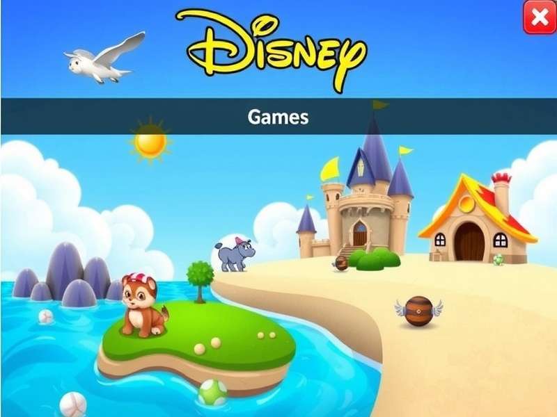 Disney gaming setup with multiple screens showing different Disney games