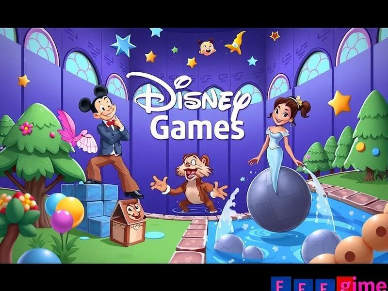 A vibrant collage of iconic Disney game characters from different eras, including Mickey, Donald, and modern heroes