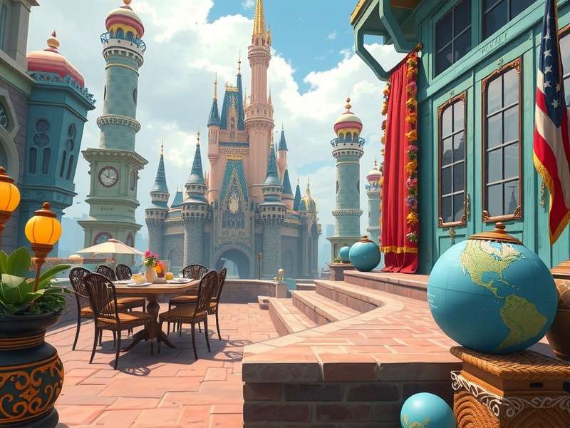 Instreamset Url Dz Hello World Disney Game screenshot showing magical Disney characters in a game environment