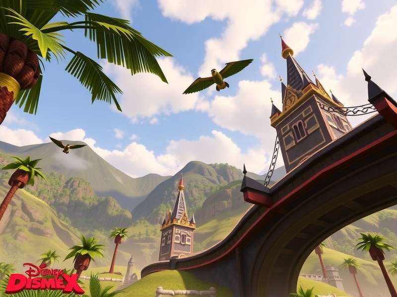 Disney Game Trailer montage featuring Kingdom Hearts, Disney Infinity and Epic Mickey characters in a cinematic collage